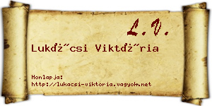 Lukácsi Viktória névjegykártya